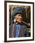 Old Woman of Small Ann Tribe in Traditional Attire Smoking a Pipe, Sittwe, Burma, Myanmar-Nigel Pavitt-Framed Photographic Print