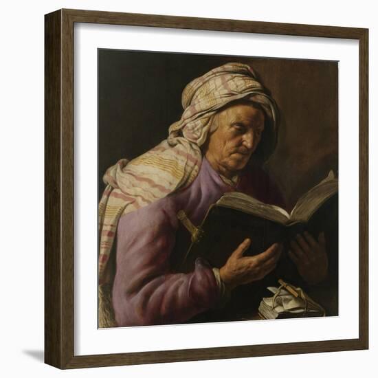 Old Woman Reading, 1626-1633-Jan Lievens-Framed Giclee Print
