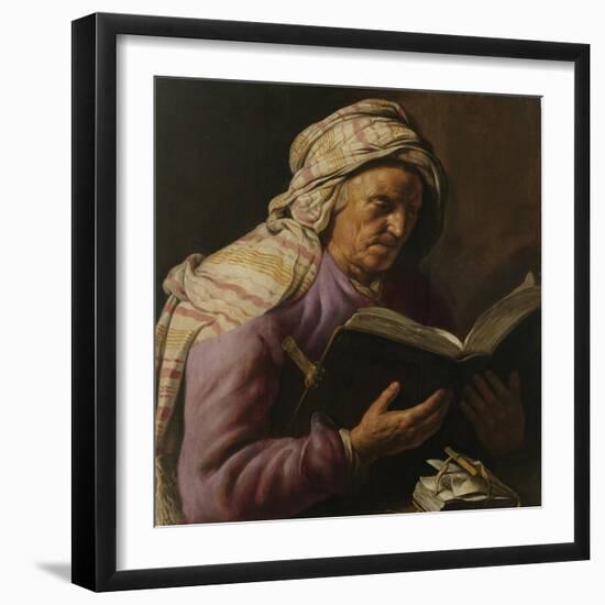 Old Woman Reading, 1626-1633-Jan Lievens-Framed Giclee Print