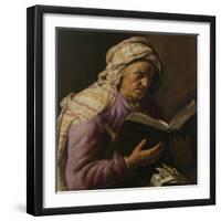 Old Woman Reading, 1626-1633-Jan Lievens-Framed Giclee Print