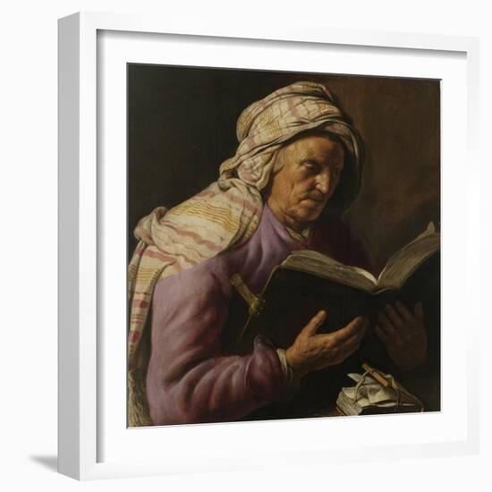 Old Woman Reading, 1626-1633-Jan Lievens-Framed Giclee Print