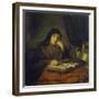 Old Woman Reading a Book-Abraham van Dyck-Framed Giclee Print