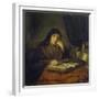 Old Woman Reading a Book-Abraham van Dyck-Framed Giclee Print