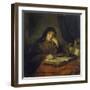 Old Woman Reading a Book-Abraham van Dyck-Framed Giclee Print