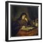 Old Woman Reading a Book-Abraham van Dyck-Framed Giclee Print