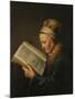 Old Woman Reading, c.1631-2-Gerrit or Gerard Dou-Mounted Giclee Print