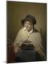 Old Woman Reading-Cornelis Kruseman-Mounted Art Print