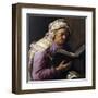 Old Woman Reading-Jan Lievens-Framed Art Print