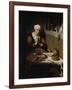 Old Woman Saying Grace, known as ‘The Prayer Without End’, C.1656-Nicolaes Maes-Framed Giclee Print