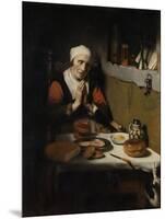 Old Woman Saying Grace, known as ‘The Prayer Without End’, C.1656-Nicolaes Maes-Mounted Giclee Print