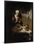 Old Woman Saying Grace-Nicolaes Maes-Framed Art Print