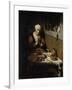 Old Woman Saying Grace-Nicolaes Maes-Framed Art Print