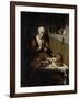 Old Woman Saying Grace-Nicolaes Maes-Framed Art Print