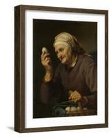 Old Woman Selling Eggs-Hendrick Bloemaert-Framed Art Print