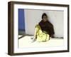 Old Woman Sitting Against a Wall, Nepal-David D'angelo-Framed Photographic Print