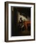 Old Woman Spinning-Nicolaes Maes-Framed Art Print