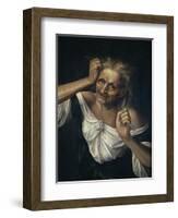 Old Woman Tearing at Her Hair-Quentin Massys-Framed Giclee Print