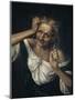 Old Woman Tearing at Her Hair-Quentin Massys-Mounted Giclee Print