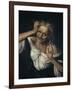 Old Woman Tearing at Her Hair-Quentin Massys-Framed Giclee Print