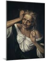 Old Woman Tearing at Her Hair-Quentin Massys-Mounted Giclee Print