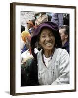 Old Woman, Tibet-Michael Brown-Framed Photographic Print