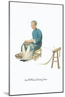 Old Woman Twisting Cotton-George Henry Malon-Mounted Art Print