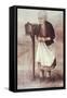 Old Woman Waiting by the Mailbox-Dianne Dengel-Framed Stretched Canvas