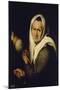 Old Woman with Distaff', 17th century, Oil on canvas, 61 x 51 cm-BARTOLOME ESTEBAN MURILLO-Mounted Poster