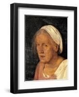 Old Woman (With Time)-Giorgione-Framed Art Print