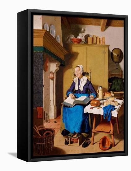 Old Woman-Jean-Étienne Liotard-Framed Stretched Canvas