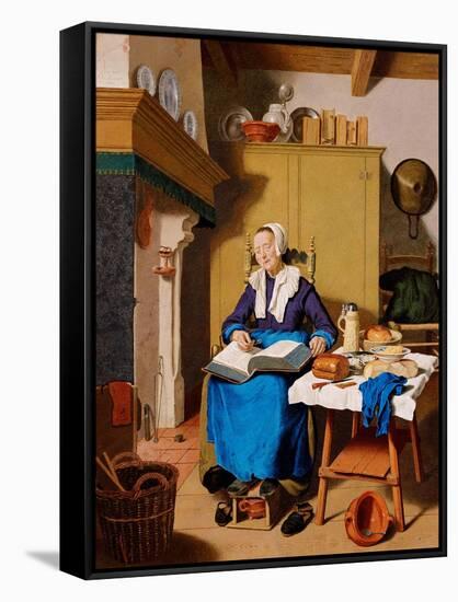 Old Woman-Jean-Étienne Liotard-Framed Stretched Canvas