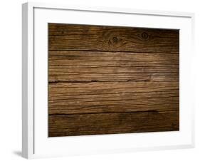 Old Wood Background-Marco Mayer-Framed Photographic Print