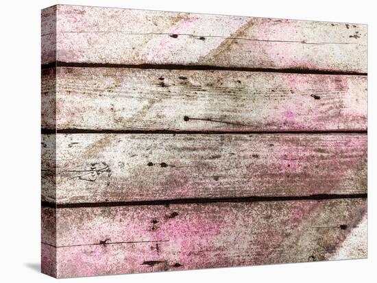 Old Wood Planks, Perfect Background-Elena Larina-Stretched Canvas