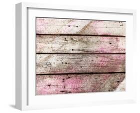 Old Wood Planks, Perfect Background-Elena Larina-Framed Photographic Print