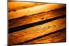 Old Wood Texture in Sunset Light-Wandzel Wojciech-Mounted Photographic Print