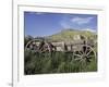 Old Wood Wagon near Mining Ghost Town at Bannack State Park, Montana, USA-Jamie & Judy Wild-Framed Photographic Print