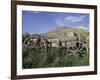 Old Wood Wagon near Mining Ghost Town at Bannack State Park, Montana, USA-Jamie & Judy Wild-Framed Photographic Print