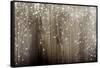 Old Wooden Background With Falling Snow Flakes-Kesu01-Framed Stretched Canvas