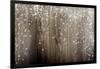 Old Wooden Background With Falling Snow Flakes-Kesu01-Framed Art Print