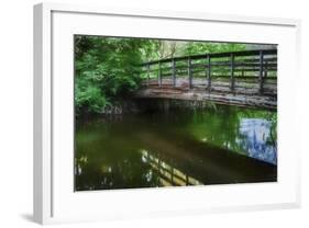 Old Wooden Bridge Over Brook-Anthony Paladino-Framed Giclee Print