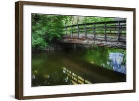 Old Wooden Bridge Over Brook-Anthony Paladino-Framed Giclee Print