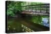 Old Wooden Bridge Over Brook-Anthony Paladino-Stretched Canvas