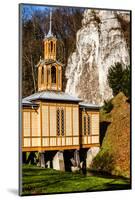 Old Wooden Chapel on Water - Ojcow, Poland.-Curioso Travel Photography-Mounted Photographic Print