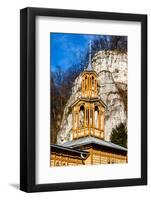 Old Wooden Chapel on Water - Ojcow, Poland.-Curioso Travel Photography-Framed Photographic Print