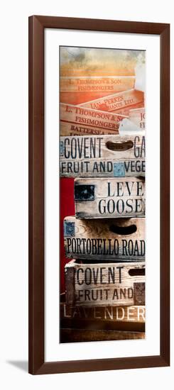 Old Wooden Crates used on Markets in London - Portobello Road Market - Notting Hill - Door Poster-Philippe Hugonnard-Framed Photographic Print