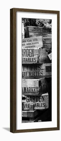 Old Wooden Crates used on Markets in London - Portobello Road Market - Notting Hill - Door Poster-Philippe Hugonnard-Framed Photographic Print