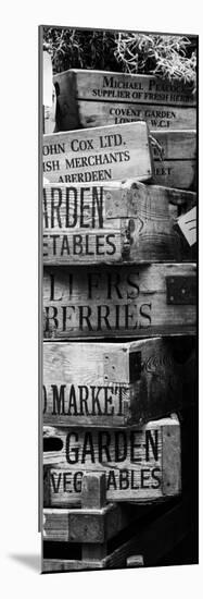 Old Wooden Crates used on Markets in London - Portobello Road Market - Notting Hill - Door Poster-Philippe Hugonnard-Mounted Photographic Print