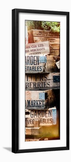 Old Wooden Crates used on Markets in London - Portobello Road Market - Notting Hill - Door Poster-Philippe Hugonnard-Framed Photographic Print