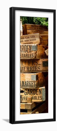 Old Wooden Crates used on Markets in London - Portobello Road Market - Notting Hill - Door Poster-Philippe Hugonnard-Framed Photographic Print