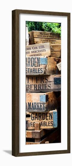 Old Wooden Crates used on Markets in London - Portobello Road Market - Notting Hill - Door Poster-Philippe Hugonnard-Framed Photographic Print